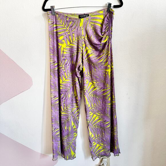 Cosabella Floral Print Mesh Pants‎ Festival Fairycore Vacation Medium - Picture 1 of 8